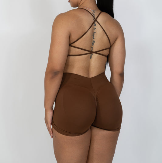 SHORTS DARK COFFEE